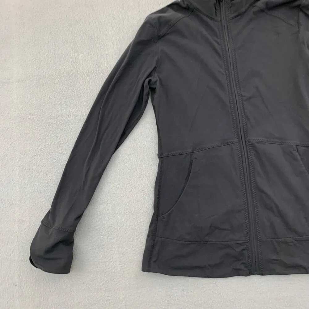 Lucy Jacket Womens Small Black Full Zip Long Sleeve Golfer Performance Yoga Top